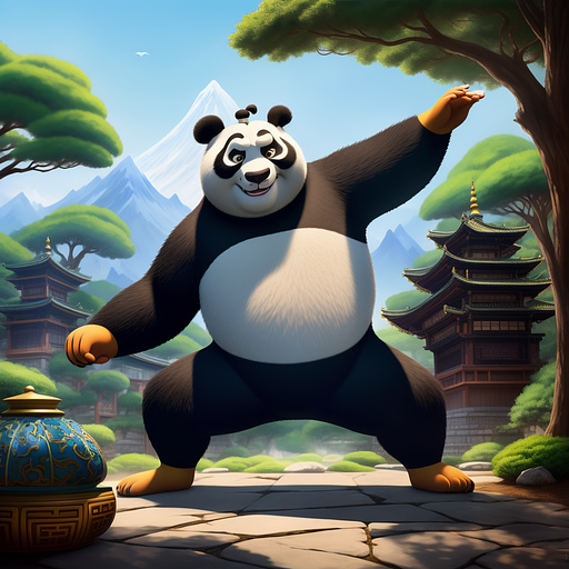 Kung fu panda 
arnold 
esfahan  in anime style