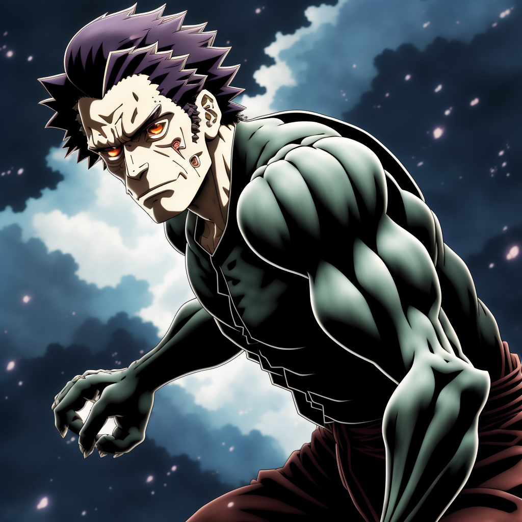 Frankenstein in anime style