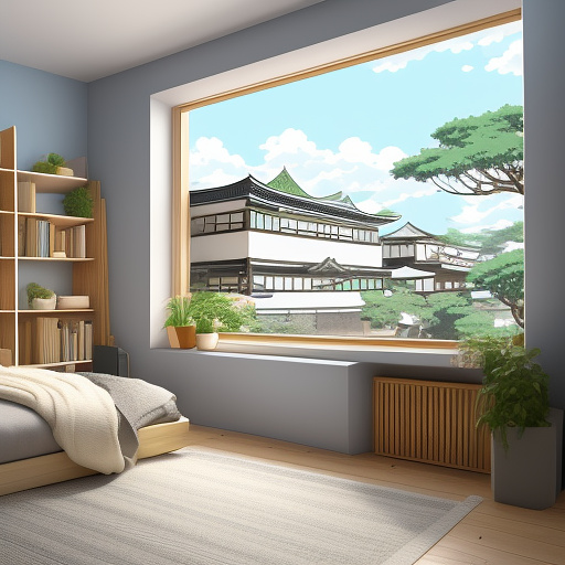 A cute cartoon illustration of a fluffy white rabbit peeking its head and paws over a wooden window sill. the scene is viewed from inside a room. the rabbit has large, expressive googly eyes and a sweet, curious expression. the style is 2d vector flat design, featuring thick, bold outlines and a simple, vibrant color palette. the background is a simple, clean wall inside a cozy room. high quality, professional illustration. in anime style