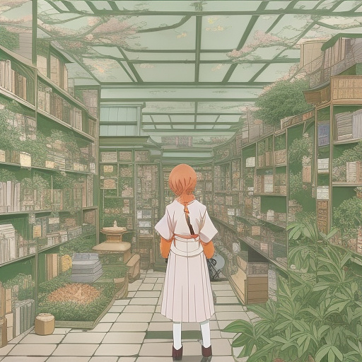 Herbal medicine and insomnia in anime style