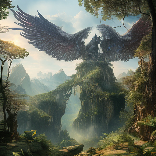 Konfrontation in der natur in angelcore style