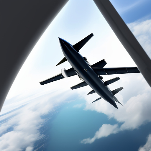 Funny plane is flying. the side door of the plane is open. people are falling out of the plane. in custom style