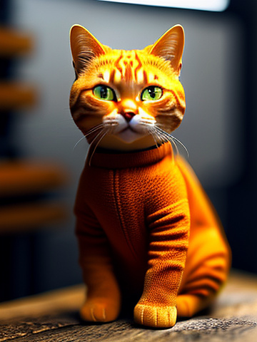 Orange tabby cat wearing a pilot uniform.
 in angelcore style