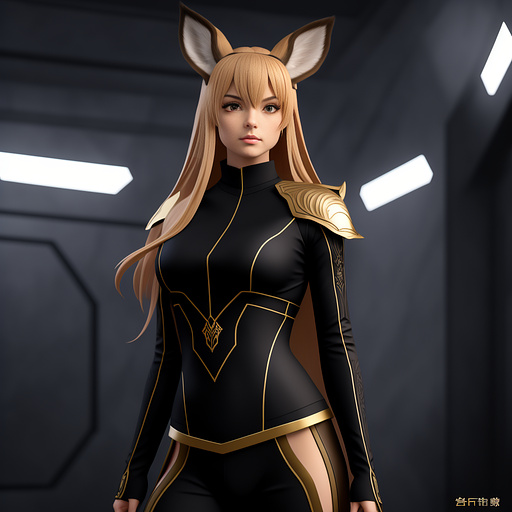 Draw a fawn boxer in sith gear from star wars in anime style