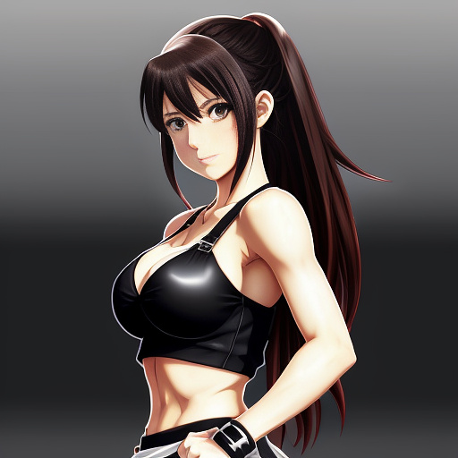 Tifa lockhart in anime style