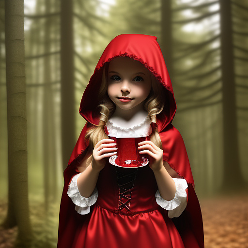 Little red riding hood in custom style