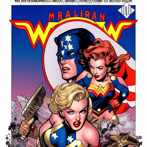 Marilyn monroe in wonder woman suit comics