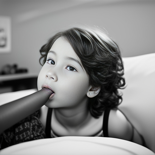 Young mom and son having intercourse in bw photo style