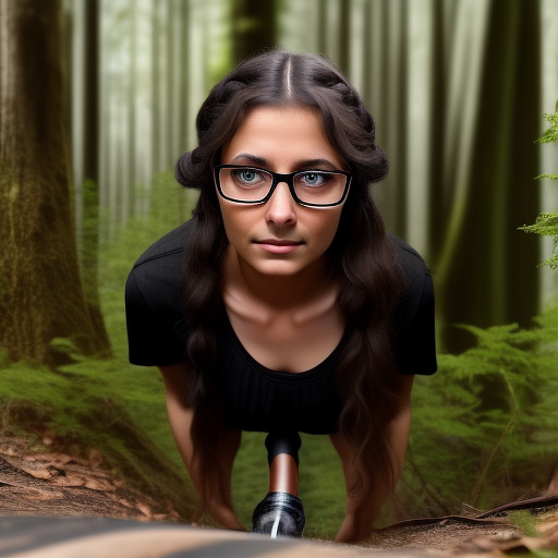 Ultra realistically a 40 year old man raped a 22 year old german girl with black braid with glasses and brown eyes 1.70 tall thin in the forest his sperm liquid fills her vagina. it is already running out of her vagina in custom style