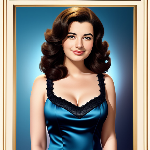 15 year old nigella lawson in night dress in disney painted style