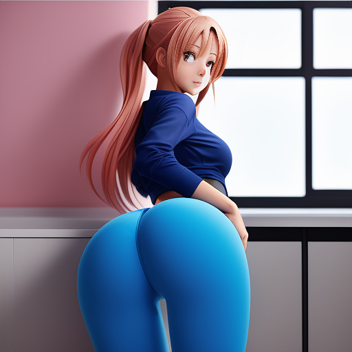 A girl with a big ass skinny and stretching in blue yoga pants bigger ass 💙 bigger booty stretching more ass pop and cute face bigger booty stretching make it mouthwatering large 😍🍑🍽🍆😏 larger ass in anime style
