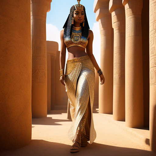 A flowy outfit  harem pants side slit  in egypt style