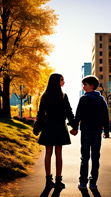Holding hands in custom style
