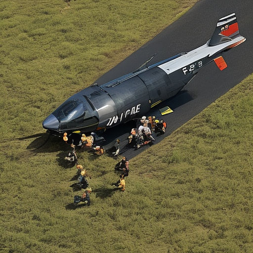 People fall out of a flying plane in custom style