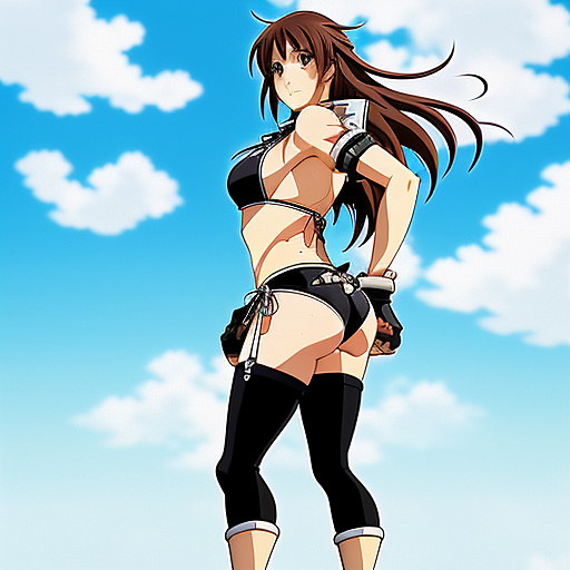 Tifa lockhart bikini  in anime style