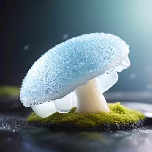 Ice spice, mushroom
 in anime style