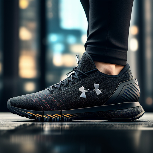 Shoes underarmour de metshoes underarmour de metal tecnologia avançadaal tecnologia avançada in sci-fi style