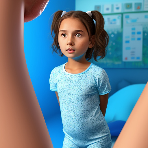 Ultra realistically a 10 year old girl makes her brother doctor games she is startled as a sperm from his penis and splashes on her vagina in custom style