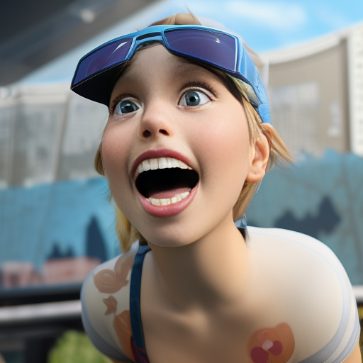 An airplane is flying. in disney 3d style