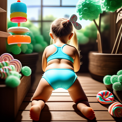 9 year old wearing swimsuitbends over from behind sticka out her ass sexy tip doggystyle small tits in kids painted style