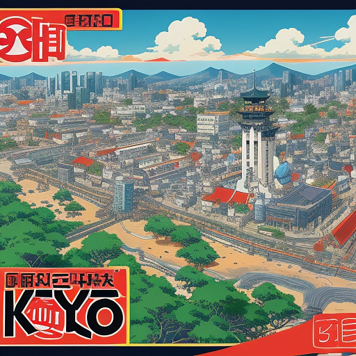 Chat gpt propaganda poster,  with the legend "chat gpt" bottom of the pic, business world in anime style
