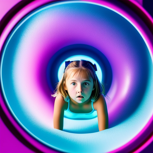 Ultra realistically a 10 year old girl sits fixed in a sex machine and is at the same time with big dildos in the vagina and ass fuck she is startled to run out of her holes very close detailed in custom style