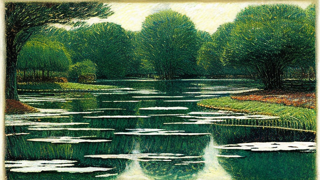 Aesthetic background by childe hassam in custom style
