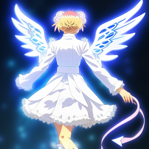 Angel light stick white  in anime style
