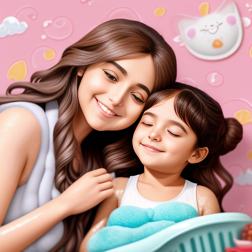 Page 10 – bath time and dinner
when they got home, mommy gently woke celine up.
they took a warm bath and had a tasty dinner together.
celine felt cozy and happy.

page 11 – sleepy smile
mommy dried selin’s hair with the hairdryer.
celine's eyes slowly closed.
with a happy smile, she fell asleep in mommy’s arms.

page 12 – the end
a special gift from mommy sepideh to my sweet girl celine. 💖 in anime style