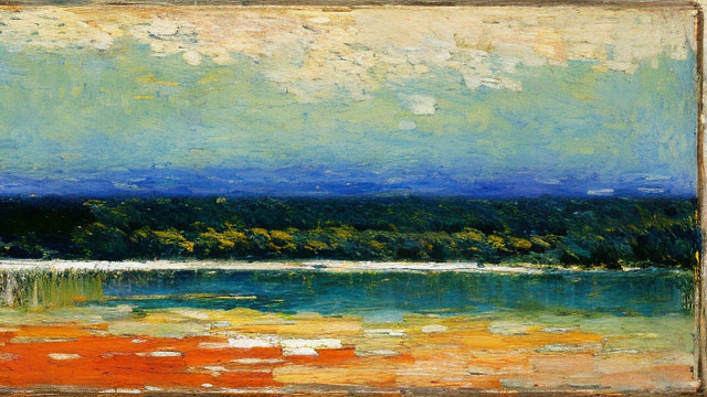 Abstract painting by childe hassam, minimal, muted color in custom style