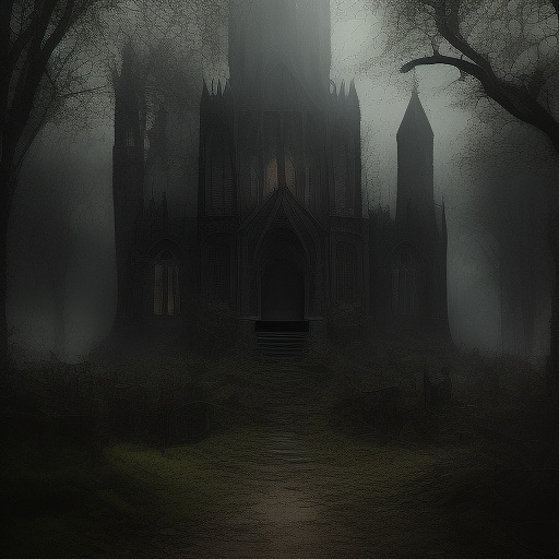 Konfrontation in der natur in gothic style
