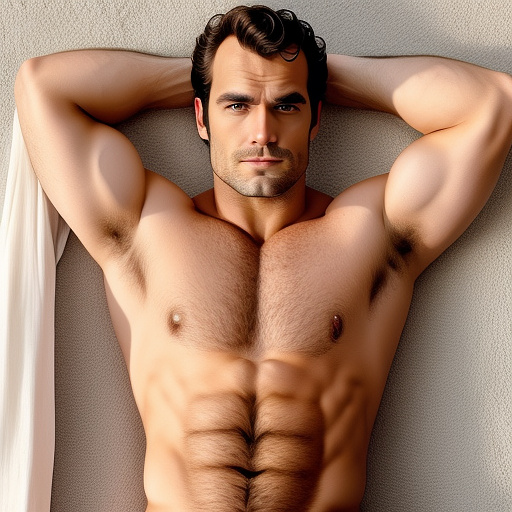 Henry cavil hairy bara stud armpits happy trail in custom style