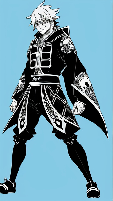 Mordecai.exe in anime style