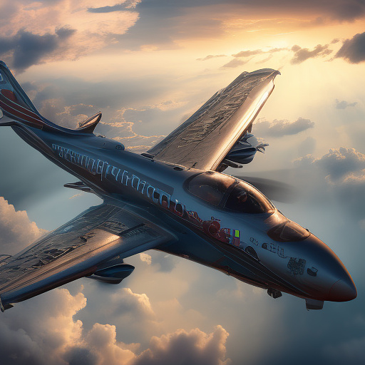 Funny plane is flying. the side door of the plane is open. people are falling out of the plane. in disney 3d style