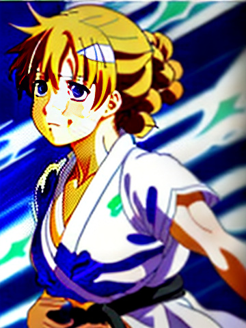 Judo anime in anime style