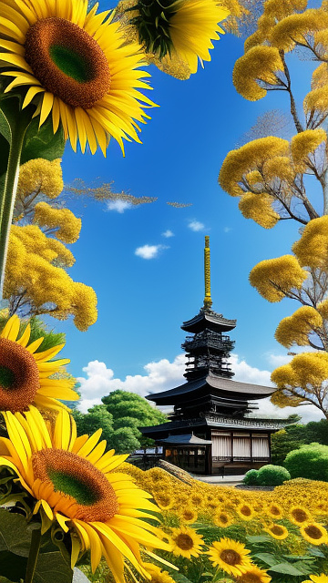 A vibrant and artistic ethiopian new year 2018 greeting card in portrait orientation. the design should feature bright yellow flowers (adey abeba, resembling sunflowers), symbolizing the ethiopian new year. the background should feel festive, glowing, and uplifting, with warm golden tones. at the center or top, include the elegant text in english:

happy ethiopian new year 2018

use fancy, decorative fonts that stand out but remain readable. surround the text with creative flourishes of yellow petals, green leaves, and subtle glowing light effects. the overall composition should feel joyful, cultural, and celebratory, suitable for printing as greeting cards to be shared at a church event. in anime style
