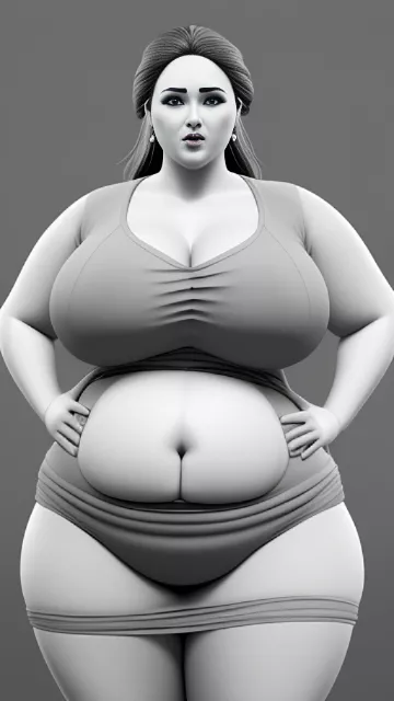 Very wide hips, fat plump butt, voluptuous, fat plump breasts, curvy, modest, fully clothed, long dress, tight fitting clothes, slim face, sfw, latina, slim body. fat belly, side profil, holding belly. in bw photo style