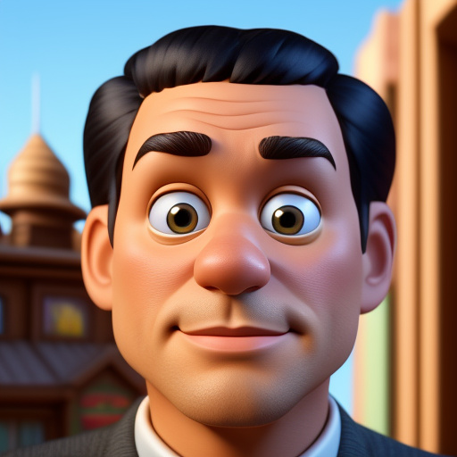 Good man in disney 3d style