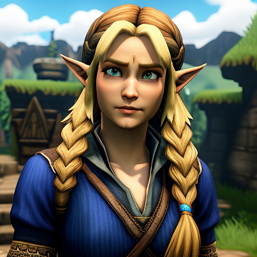 Zelda in custom style