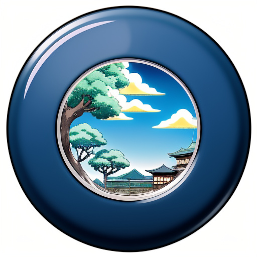 An oval and a square should be mixed between them in anime style