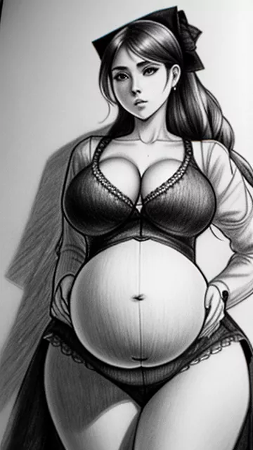 Very wide hips, very big and fat butt, voluptuous, big full covered breast, curvy, modest, fully clothed, long dress, tight fitting clothes, skinny face, jewish, woman, sfw, metiss, slim body, flat stomach, hasidic jewish girl, pregnant. side, holding belly in pancil style