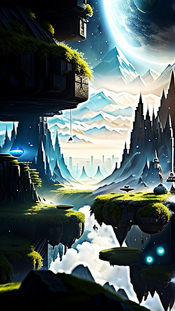 Gravity is the presence of god, and it is his intention to hold everything in its place. this is the source of all magic. in sci-fi style