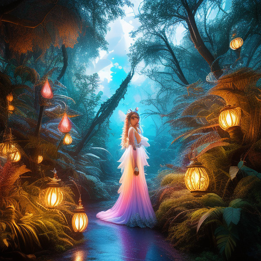 (lalisa manobal, age 25) cute fairy, crystalline butterfly wings, prismatic hair, large eyes, spider silk gown, dancing in a ring of toadstool, ethereal lighting, woods at night, (best quality,4k,8k,highres,masterpiece:1.2),ultra-detailed,(realistic,photorealistic,photo-realistic:1.37),fantasy,magical,whimsical,vibrant colors,dramatic lighting
 in sci-fi style