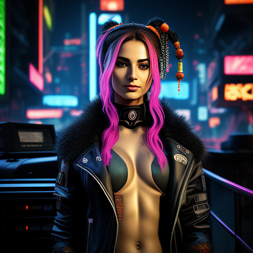 Sexy geisha hacker fame, rib cage fur, killzone, rasta futuristica ragazza cyberpunk waifu orizzonte zero asylum synbiont progetto cyberpunk biologico evo virus malware notturno computer knit arm auto lamborghini sesso, stile emos pelle del corpo tan catene piercing tutto il corpo pose colore seducente ocra ruggine assassin'creed, strega gatto nero, zucca halloween, signora senza testa, blair la strega, soul ether, parti hacker, orizzonte zero asylum, synbiont, biologico, pioggia pesante, cyberpunk, sciamano, berserk, project evo, virus, malware notturno, acqua, computer, multicolor neon rgb florescent, in pose sexy in cyberpunk style