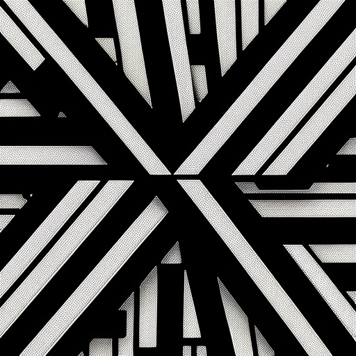 Black stripped optical illusion that has the numbers 1536 and could only be visible if a black stripped paper was passed through it in anime style