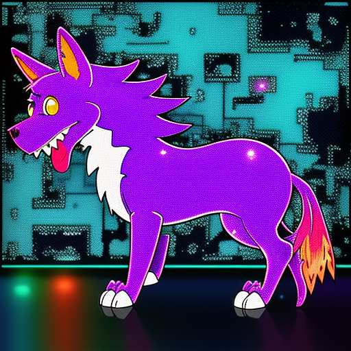 Vaporwave 90s cartoon network character (courage the cowardly dog) screaming at floating neon 404 error code, crt screen glitch effect, datamoshing artifacts, retro faded vhs palette, raw scan aesthetic, distressed texture, --ar 3:4 --style raw in anime style