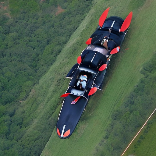 People fall out of a flying plane in custom style