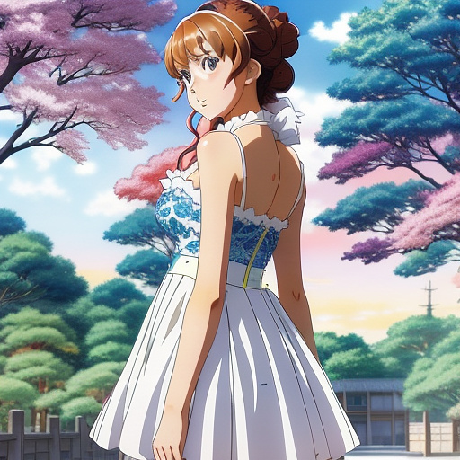 Pranses dress  in anime style