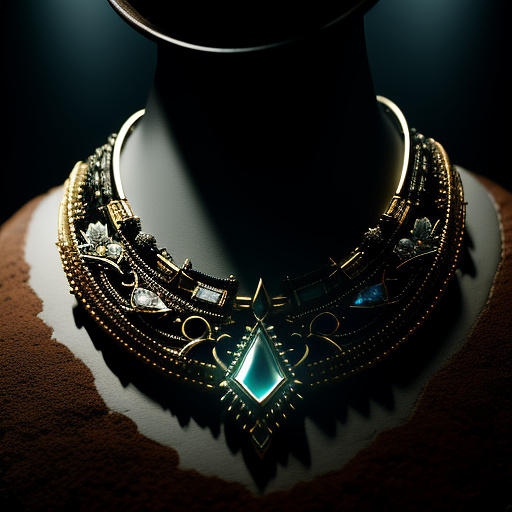 Tooth necklace. fantasy. dark lighting. high quality digital art  in sci-fi style