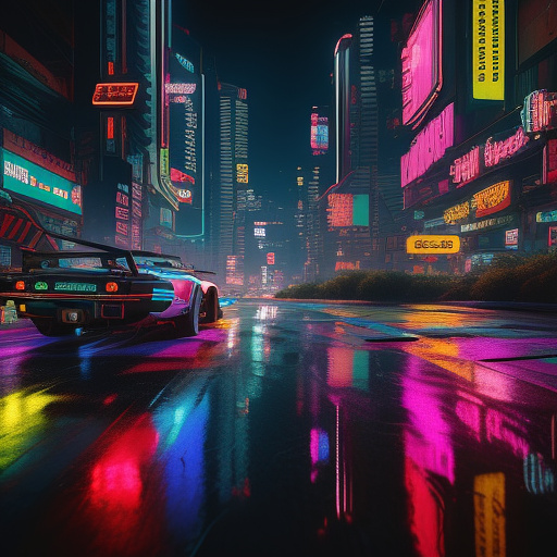  night city from cyberpunk 2077 in cyberpunk style